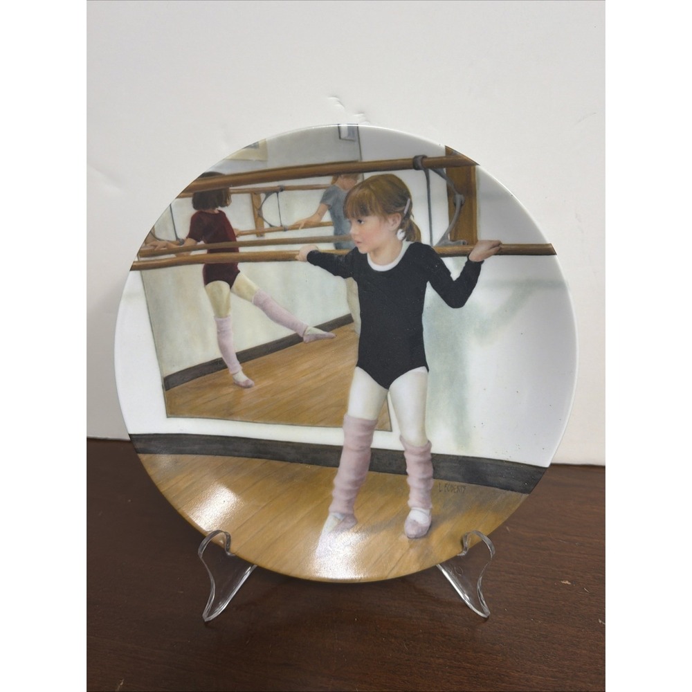 At the Barre Ballerina Plate Luann Roberts  1987 Knowles China Porcelain B140